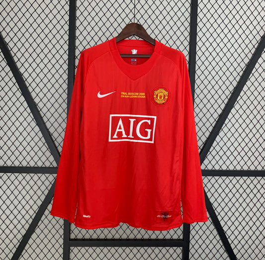 Camisola Retro Man United Manga Comprida - 2008