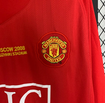 Camisola Retro Man United Manga Comprida - 2008