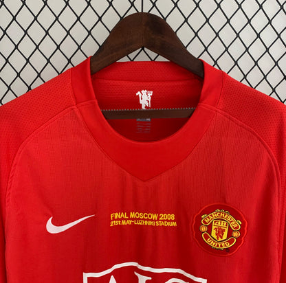 Camisola Retro Man United Manga Comprida - 2008
